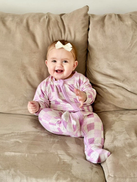 Snuggle Squares (Purple/Pink) | Romper Zippie