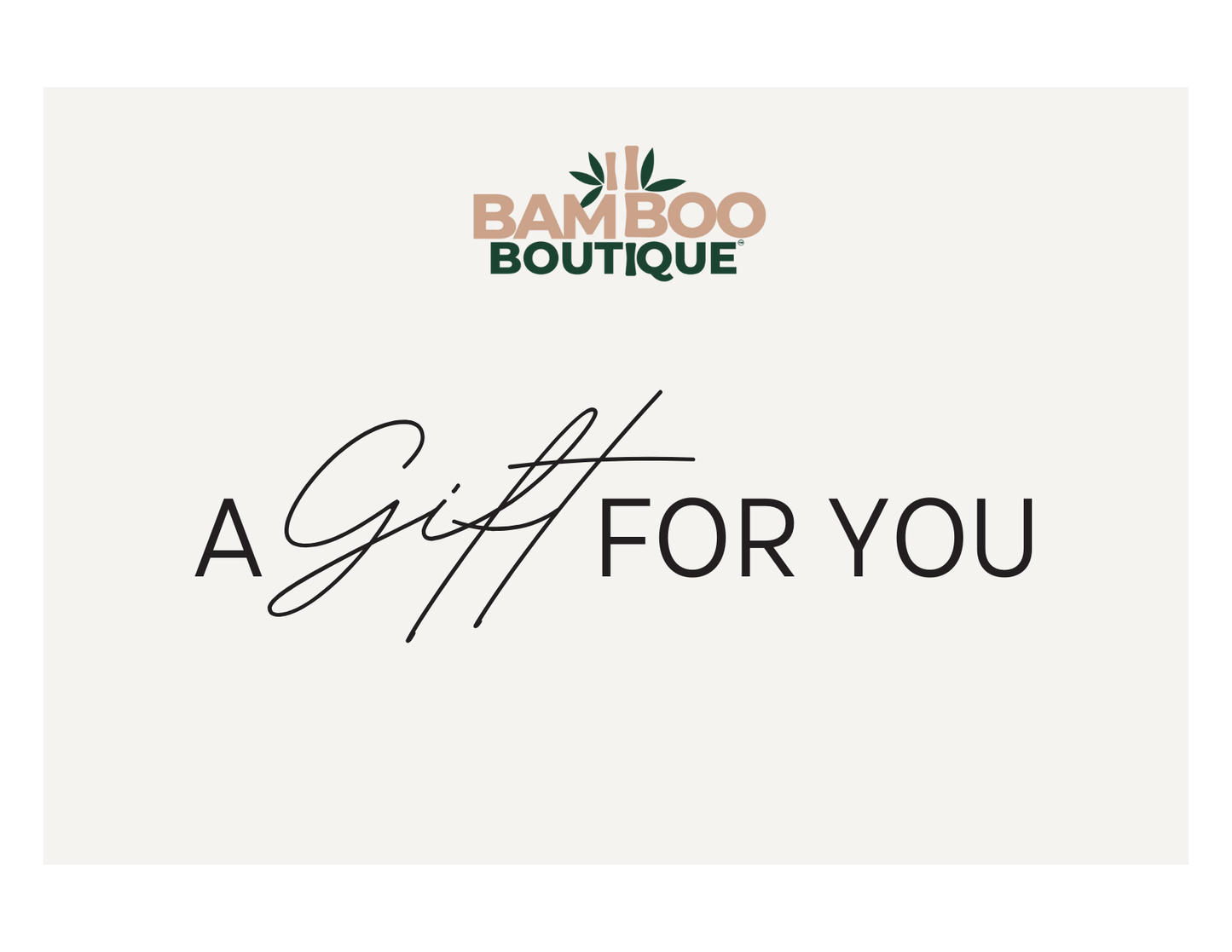 A Gift For You - Gift Card