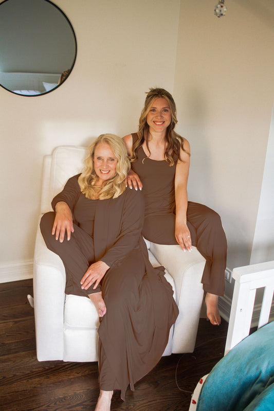 Mocha Bliss | Women's 3 Piece Pajama Set