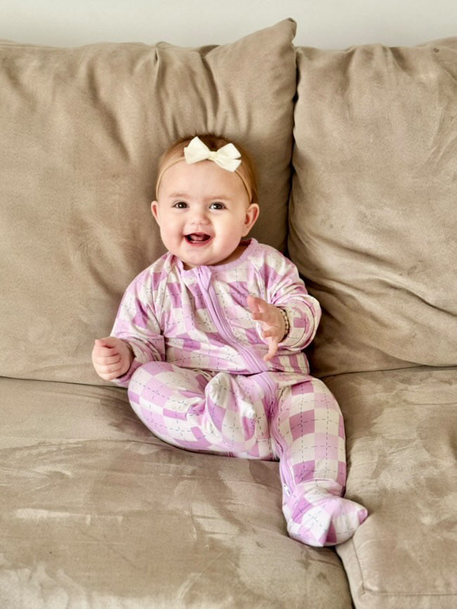 Snuggle Squares (Purple/Pink) | Romper Zippie