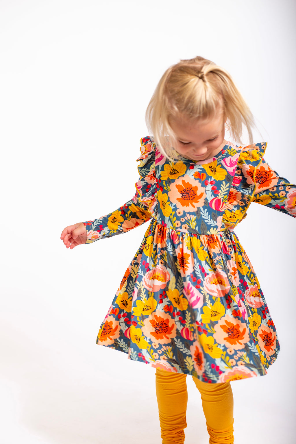 Flower Frenzy | Dress Set w/ Leggings