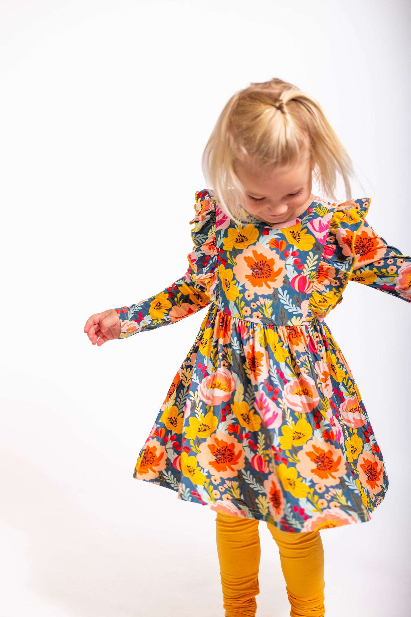 Flower Frenzy | Dress Set w/ Leggings