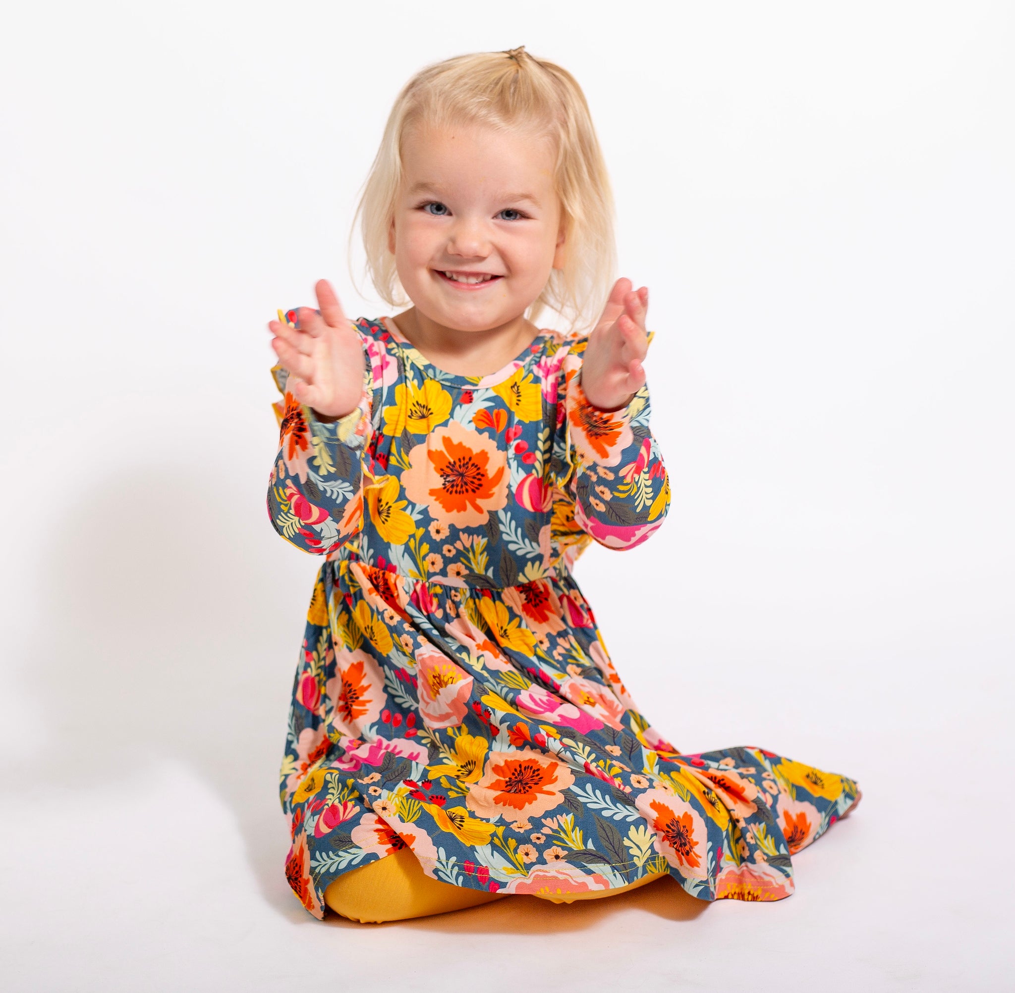 Flower Frenzy | Dress Set w/ Leggings