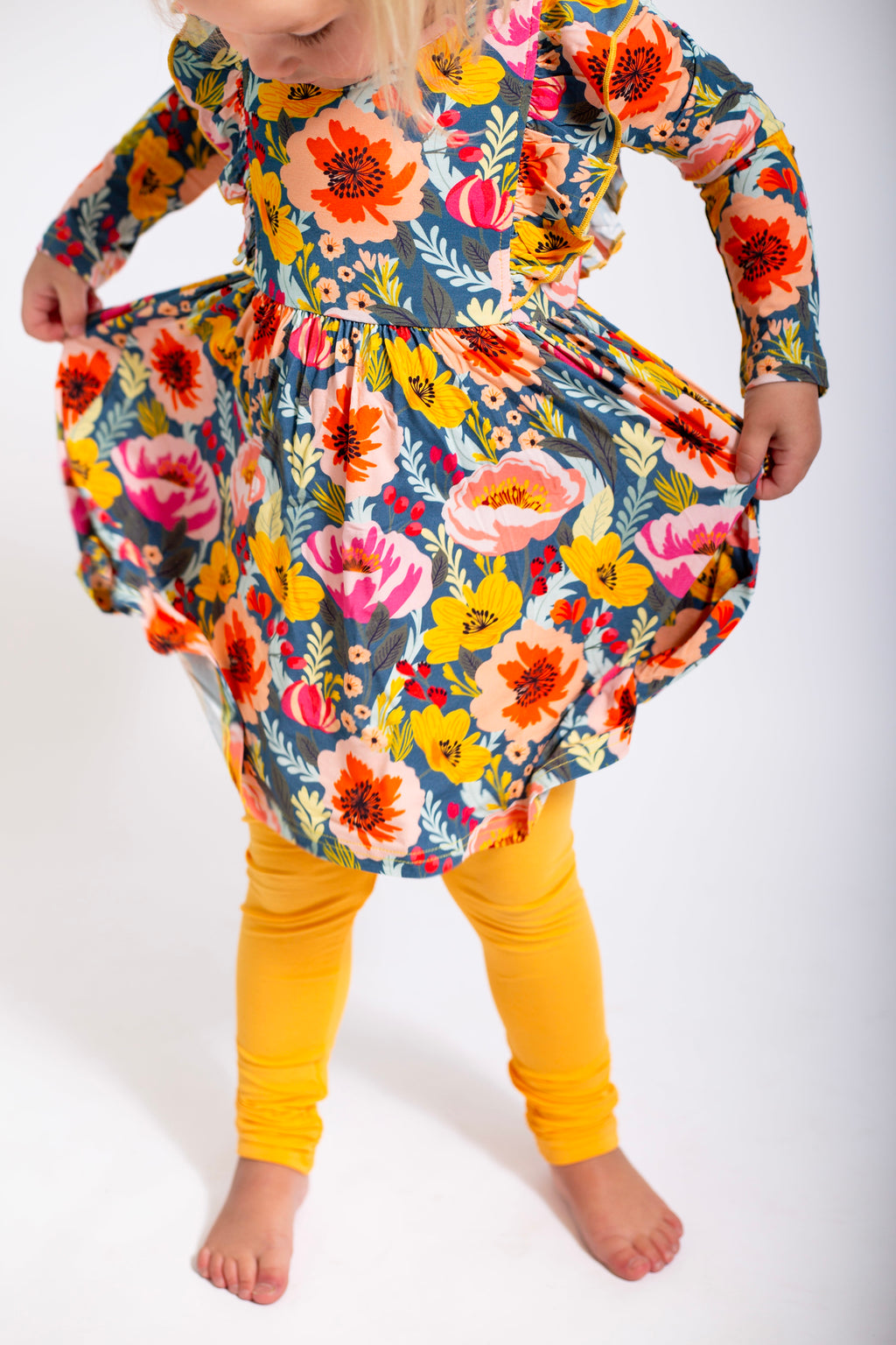 Flower Frenzy | Dress Set w/ Leggings