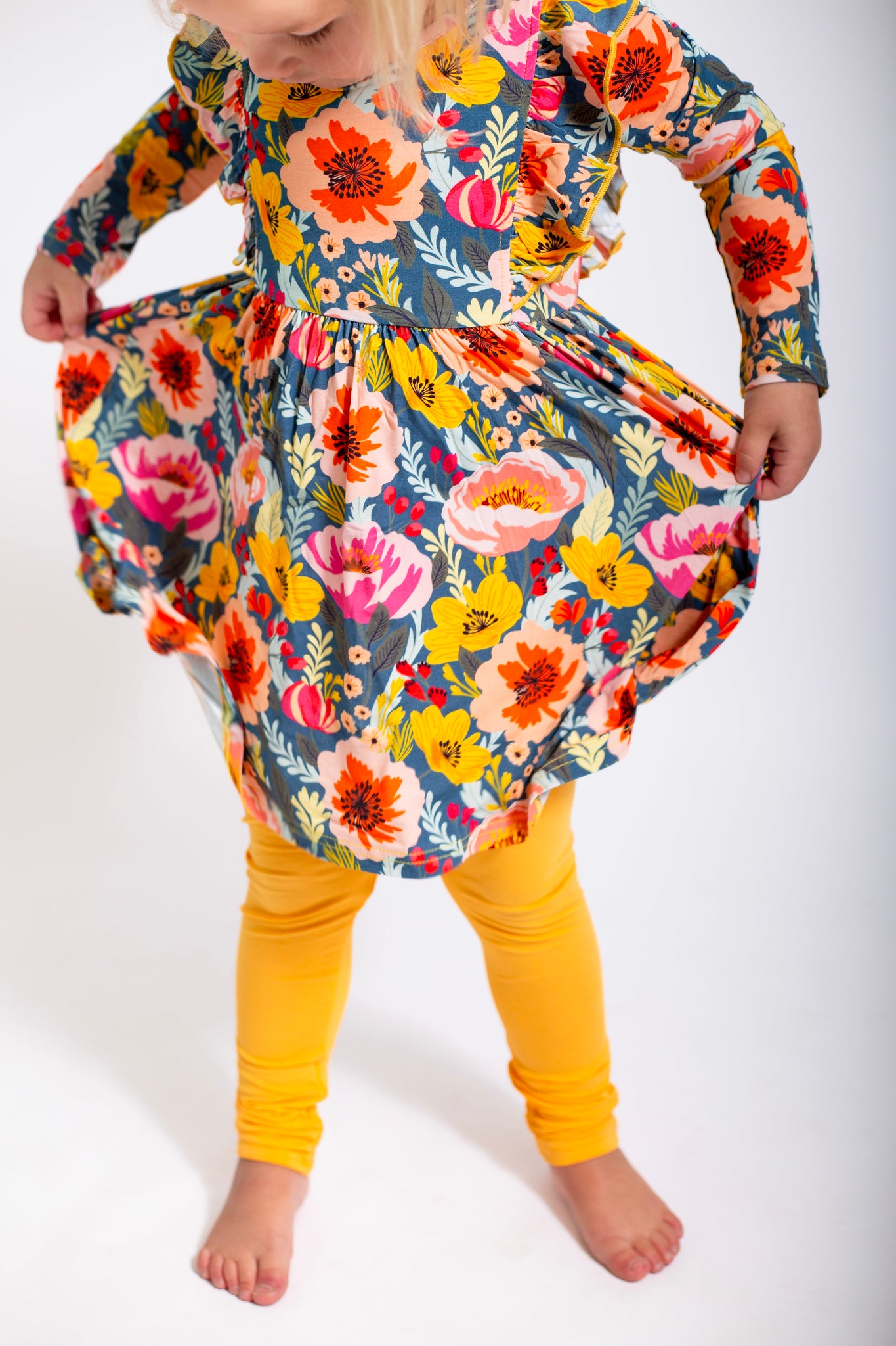 Flower Frenzy | Dress Set w/ Leggings