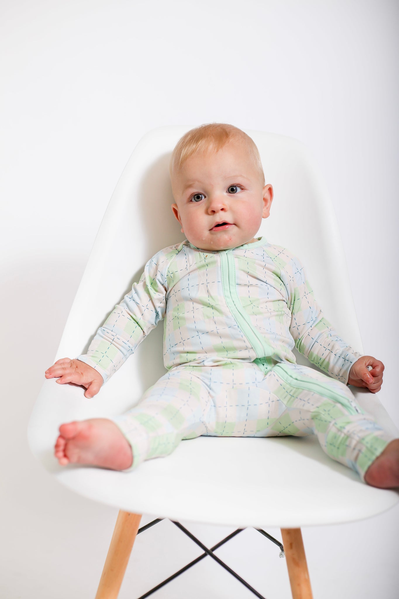 Snuggle Squares (Green/Blue) | Romper Zippie