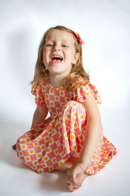 Petal Patchwork | Dress W/ Shorts Set