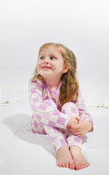 Snuggle Squares (Purple/Pink) | Two-Piece Pajama Set