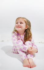 Snuggle Squares (Purple/Pink) | Two-Piece Pajama Set